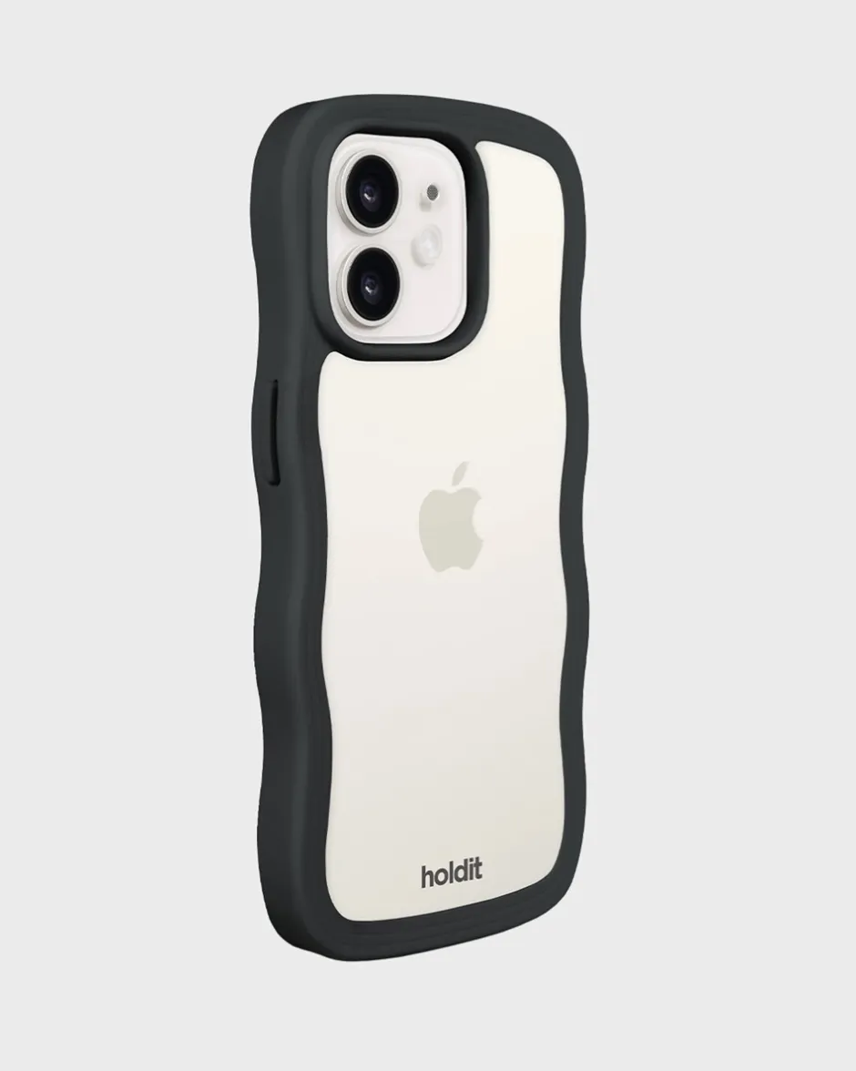 holdit Iphone 12/12 Pro Transparent Wavy Cover,*Dame Mobilcovers|Mobilcovers