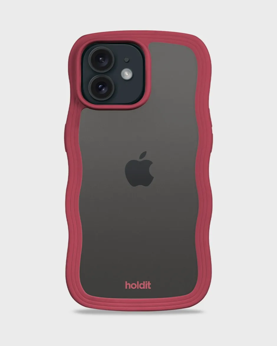 holdit Iphone 12/12 Pro Transparent Wavy Cover,*Dame Mobilcovers|Mobilcovers