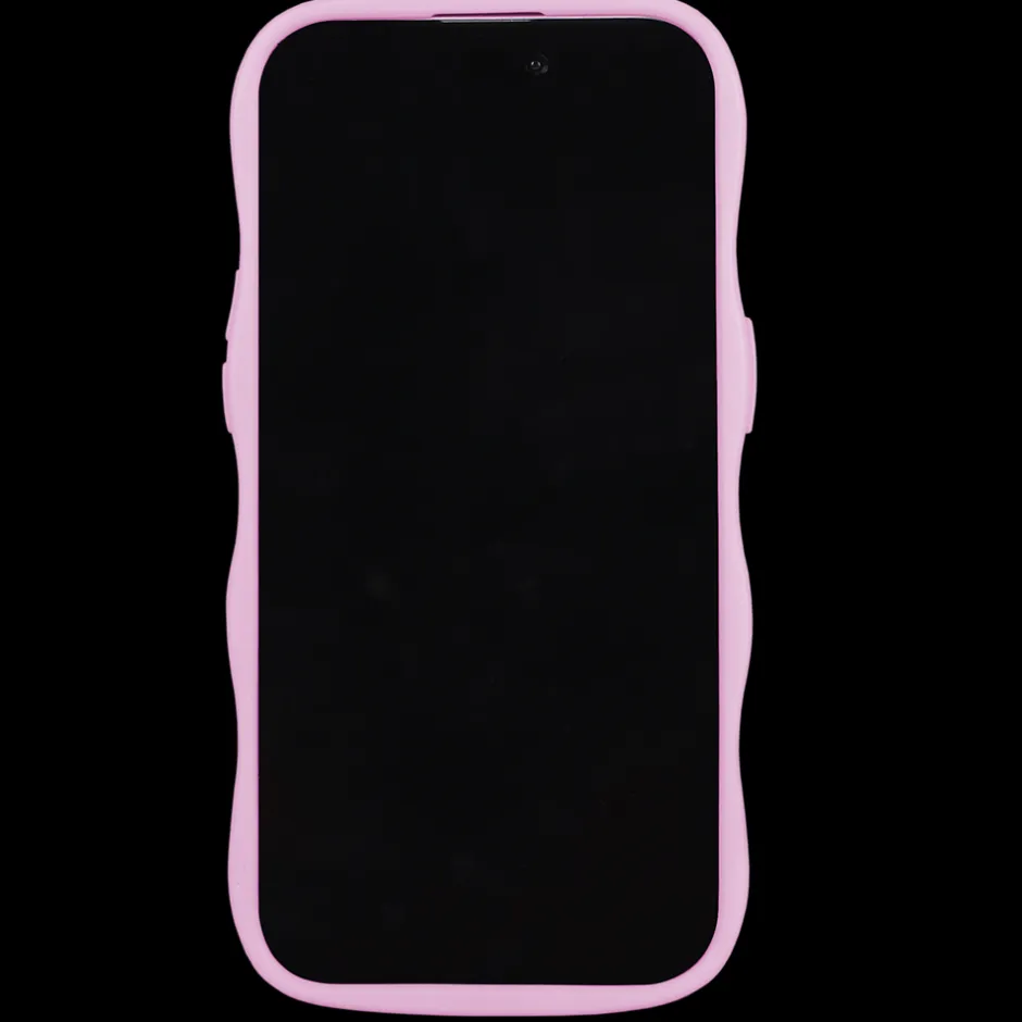 Hot holdit Iphone 15 Pro Transparent Wavy Cover, Lilac/Transparent