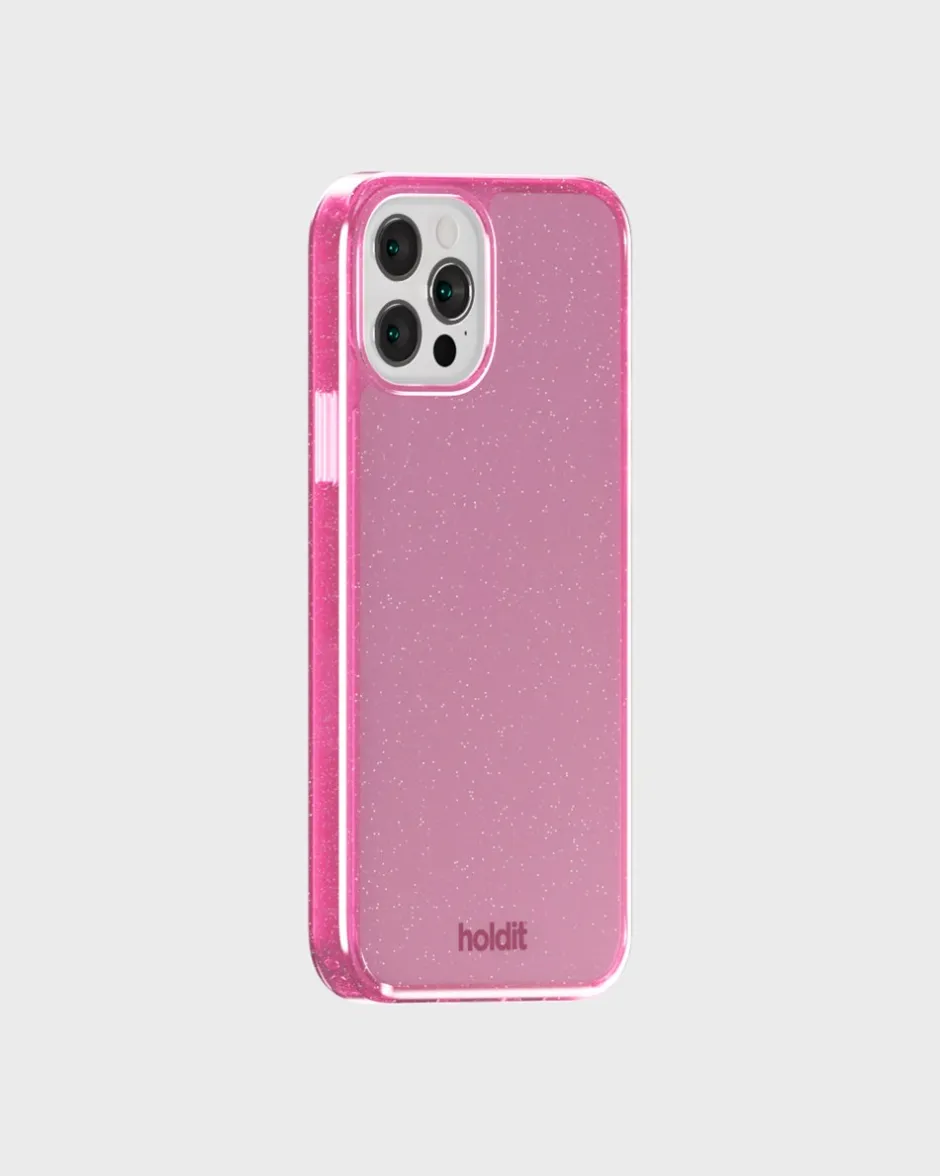 Best holdit Iphone 12/12Pro Glitter Cover, Pink