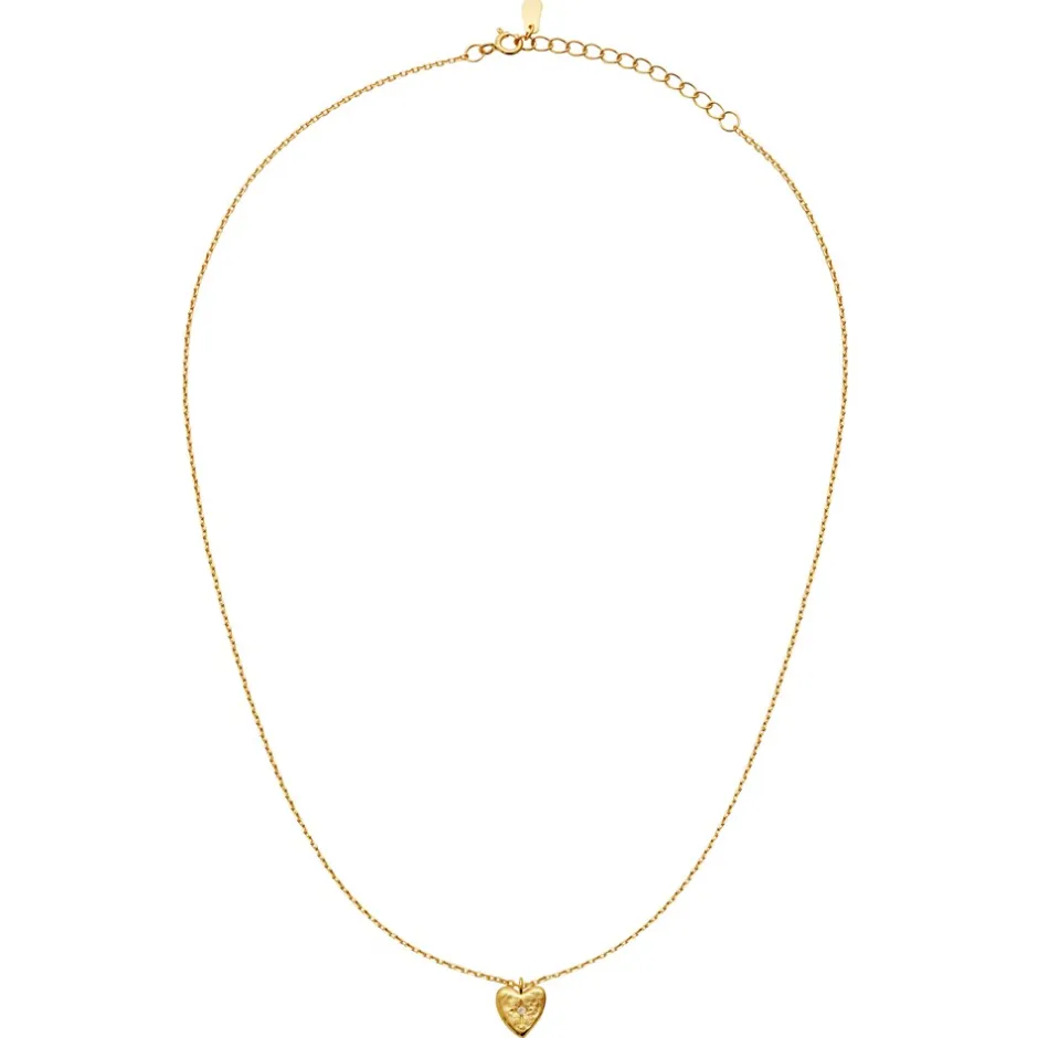 Discount Maanesten Ira Halskæde, , 40 cm Gold Plated