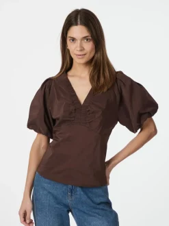 Neo Noir Irina Poplin Bluse, , 36*Dame Bluser & Skjorter