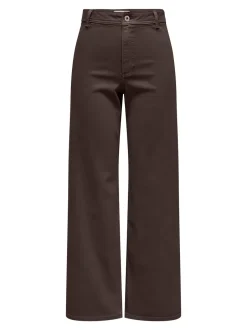 New JDY Iris Wide Bukser, , M/L32 Coffee Bean