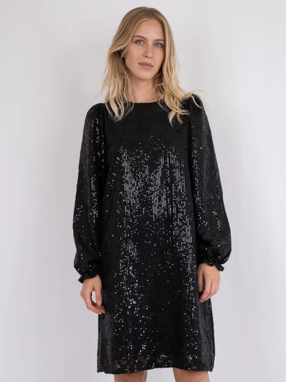 Neo Noir Isobel Sequins Kjole, , 34*Dame Kjoler