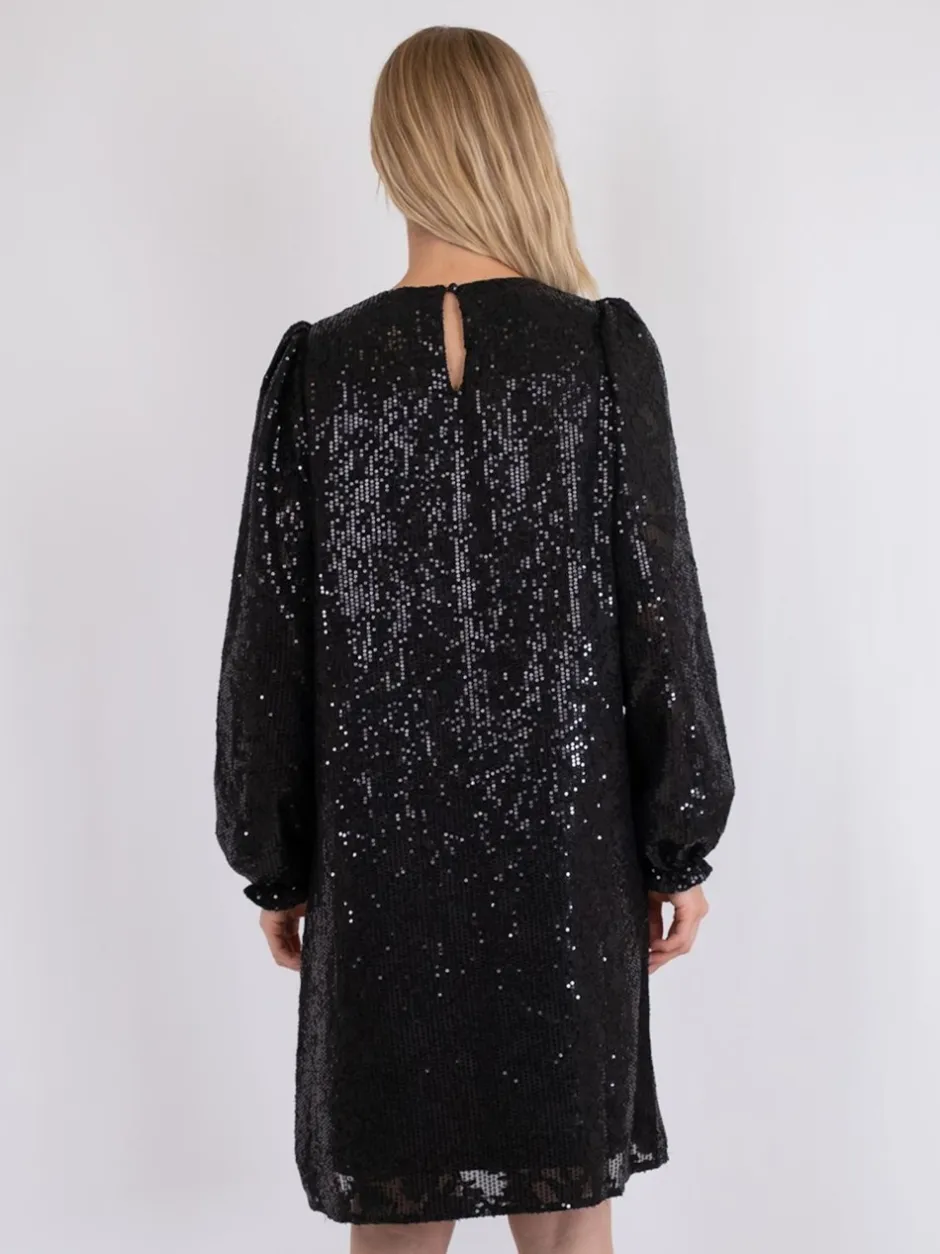 Neo Noir Isobel Sequins Kjole, , 34*Dame Kjoler