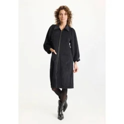 Clearance IN FRONT Ivy Kjole, , XL Black