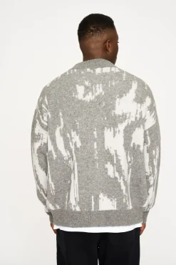Best Resteröds Jack Cardigan, , L Light Grey Melange