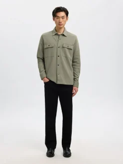 New Selected Homme Jackie Overshirt, , XXL Vetiver
