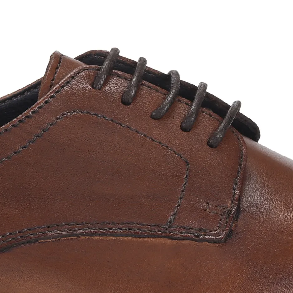 New Playboy Footwear James Sko, , 44 Brown Leather