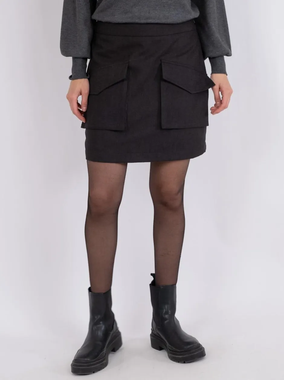 New Neo Noir Janet Structure Nederdel, , 34 Black
