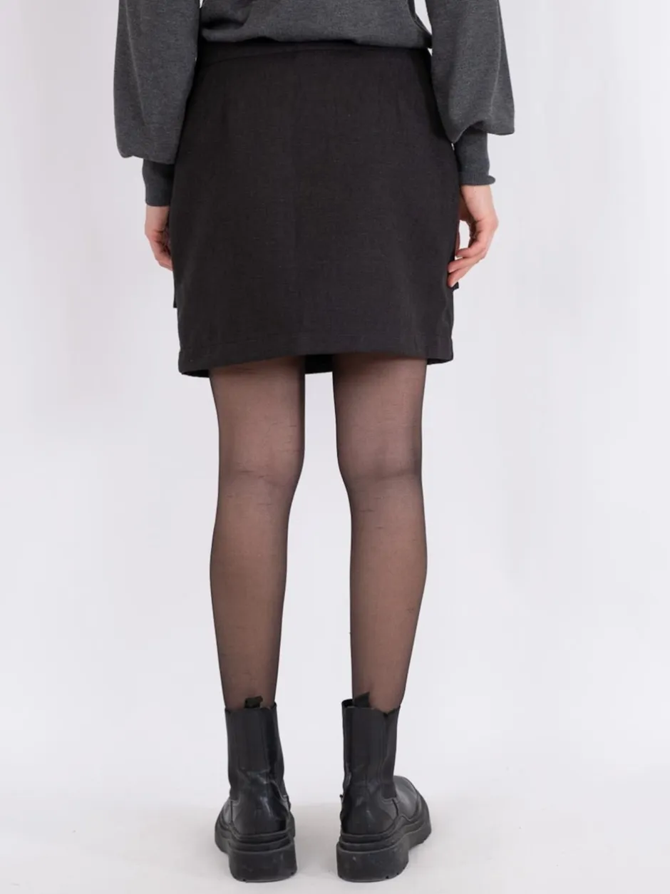 New Neo Noir Janet Structure Nederdel, , 34 Black