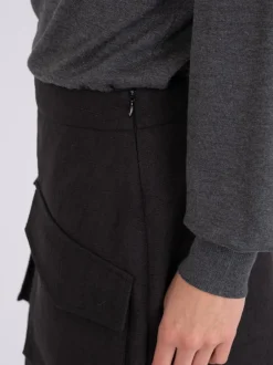 New Neo Noir Janet Structure Nederdel, , 34 Black