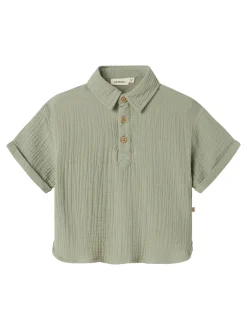 Hot Lil' Atelier Janu Loose Skjorte, , 116 cm Seagrass