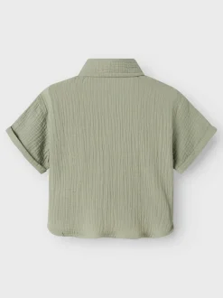 Hot Lil' Atelier Janu Loose Skjorte, , 116 cm Seagrass