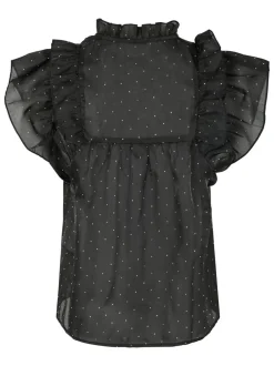 Neo Noir Jayla Bedazzled Top, , 36 Black