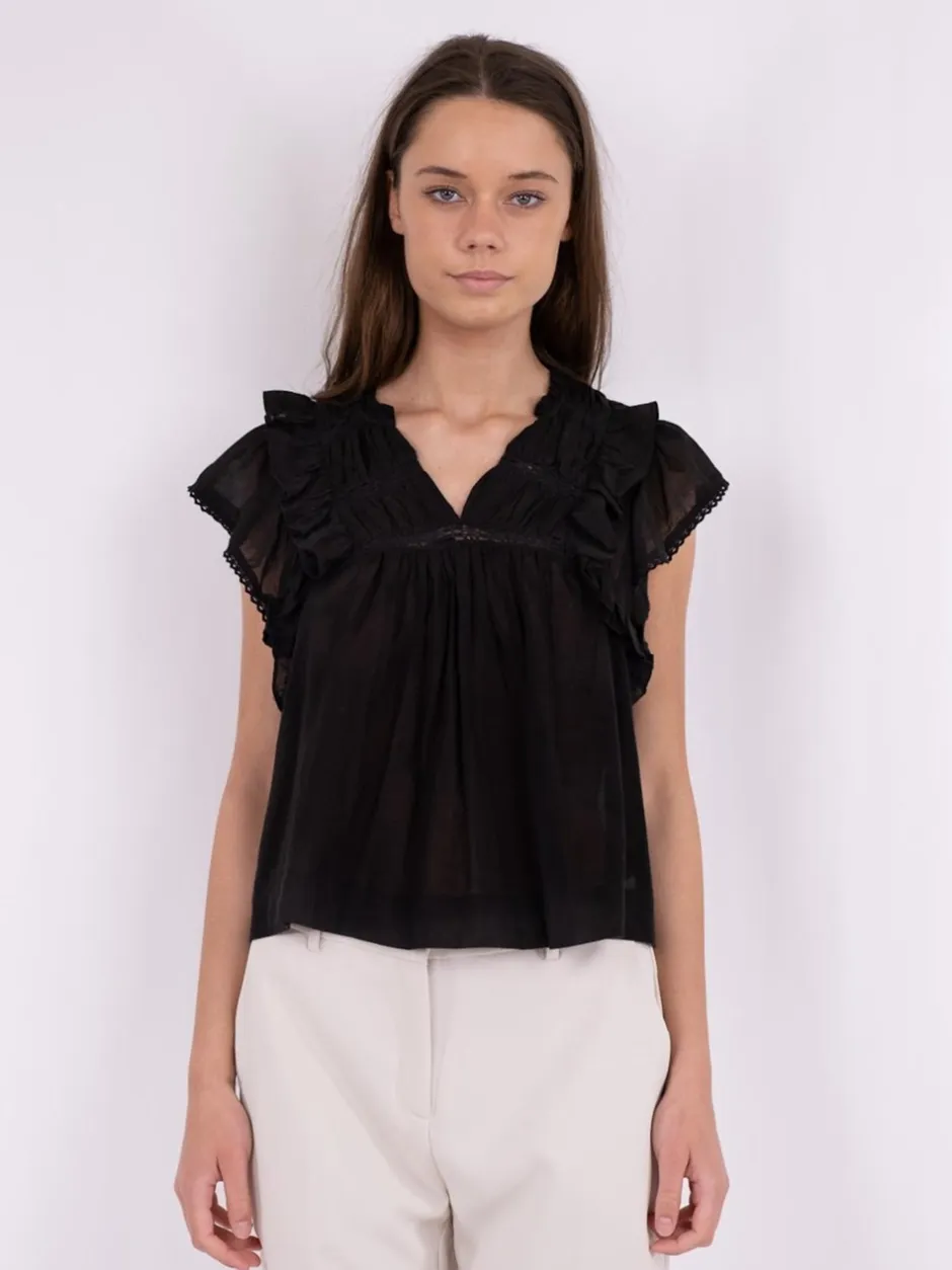 Neo Noir Jayla S Voile Bluse, , 34*Dame Bluser & Skjorter