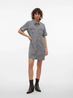 Vero Moda Jennie Denimkjole, , XS*Dame Kjoler