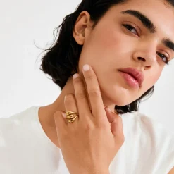 Sale Pilgrim Jennings Ring, Gold Plated