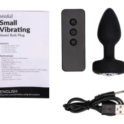Sinful Jewel Vibrerende Small Butt Plug* Sexlegetøj