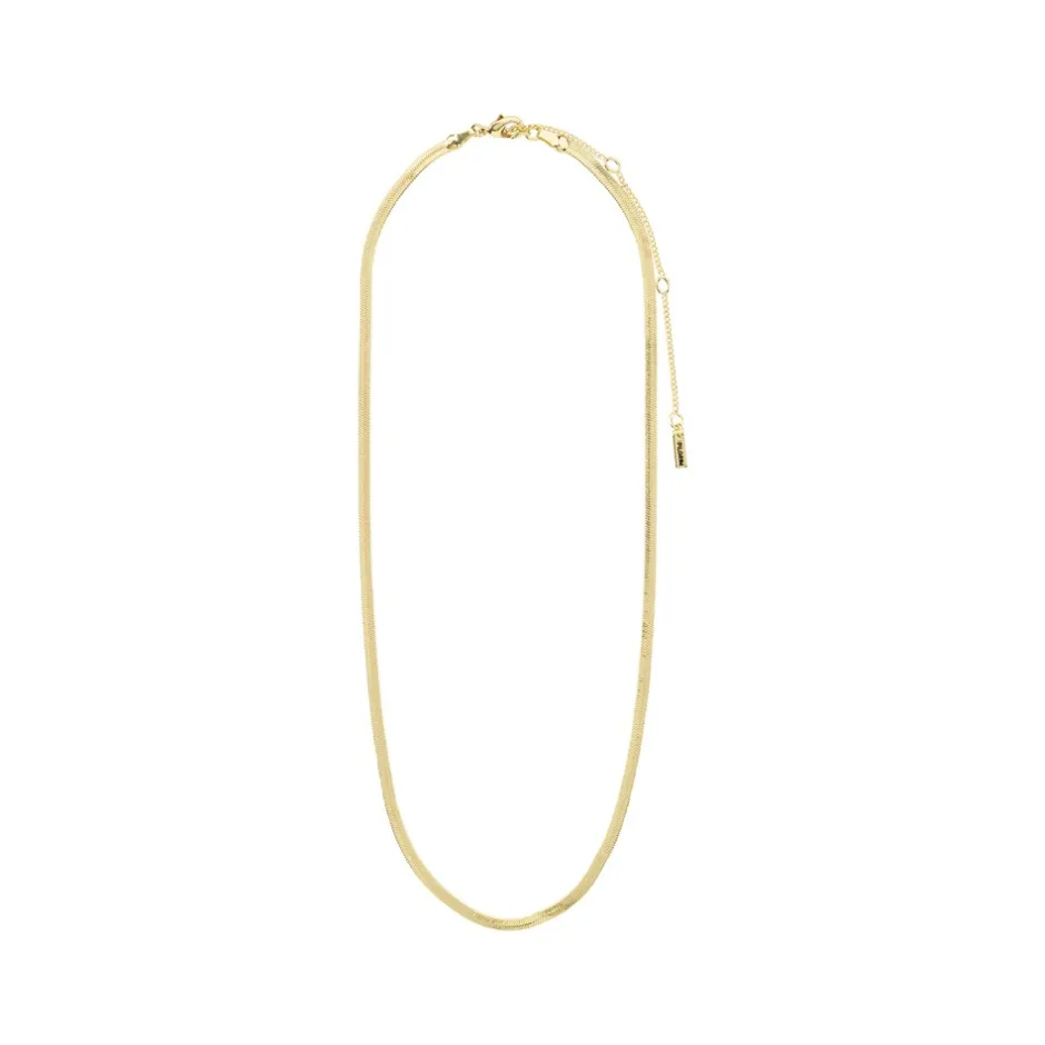 Pilgrim Joanna Flat Snake Chain Halskæde, , 40 cm*Dame Halskæder
