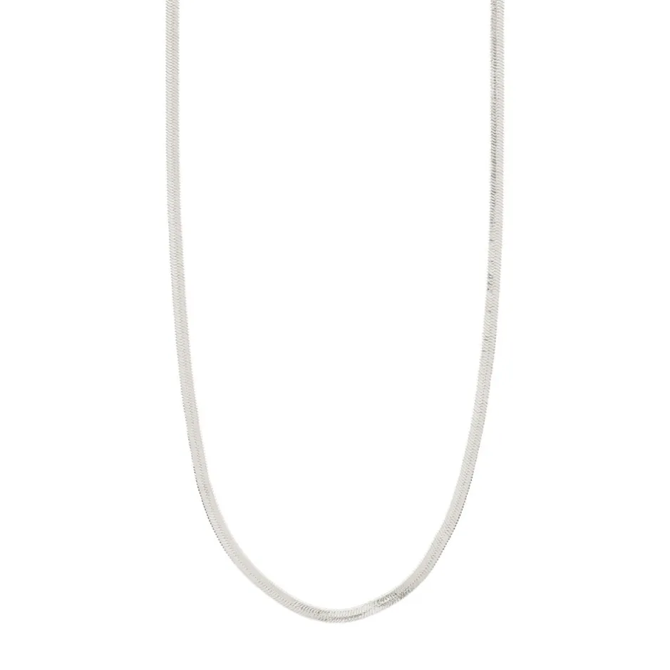 Pilgrim Joanna Flat Snake Chain Halskæde, , 40 cm*Dame Halskæder