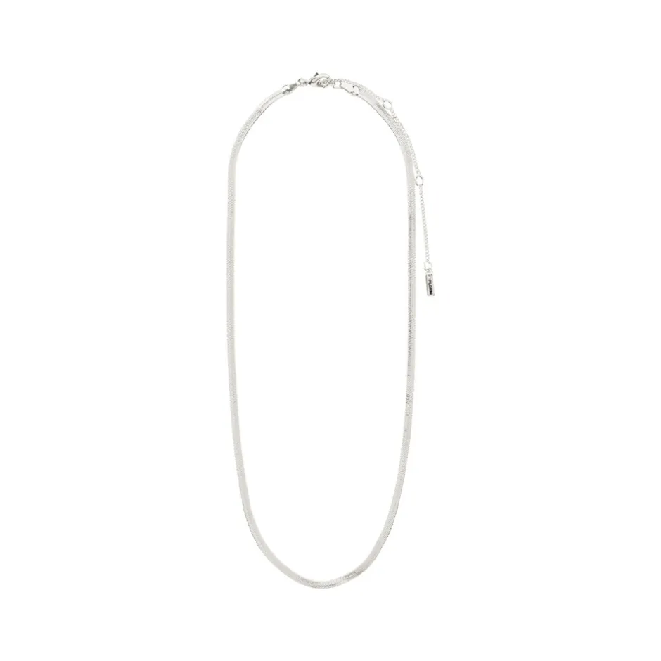 Pilgrim Joanna Flat Snake Chain Halskæde, , 40 cm*Dame Halskæder