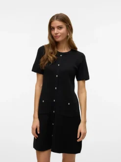 Hot Vero Moda Johanna Strikkjole, , M Black