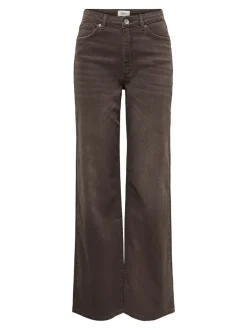 ONLY Juicy Højtaljede Jeans, , W29/L32 Dark Brown Denim
