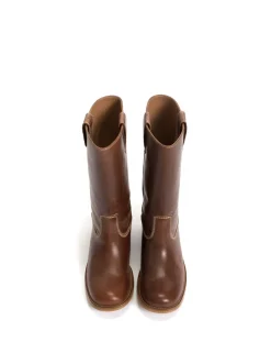 Sale Dico Copenhagen Julia Gaucho Escovado Støvler, , 39 Cognac
