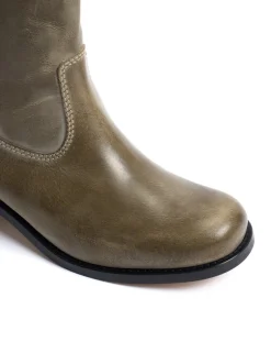 New Dico Copenhagen Julia Gaucho Escovado Støvler, , 39 Army Green