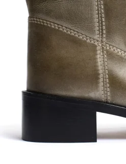 New Dico Copenhagen Julia Gaucho Escovado Støvler, , 39 Army Green
