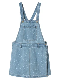 Name It Juliana Denim Overall Shorts, , 110 cm*Børn Nederdele & Shorts|Kjoler