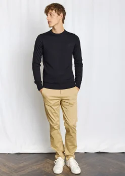 New Bruun & Stengade Jupiter Regular Fit Striktrøje, , XL Black