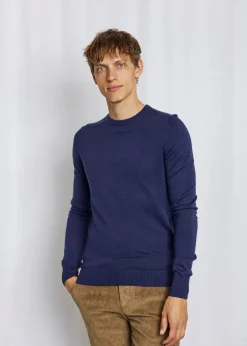 Clearance Bruun & Stengade Jupiter Regular Fit Striktrøje, , XL Thunder