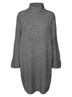 Best Vero Moda Jupiter Strikkjole, , M Medium Grey Melange