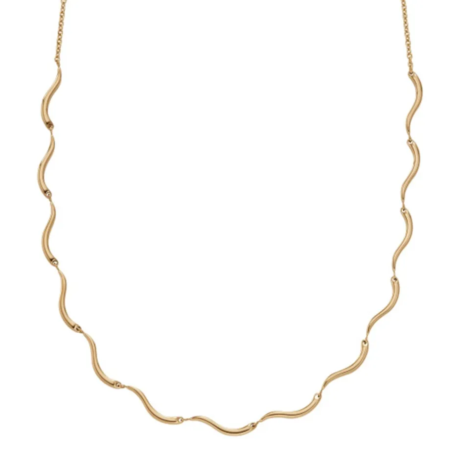Best Skagen Kariana Waves Halskæde, , 40,7+5,5 cm Guld