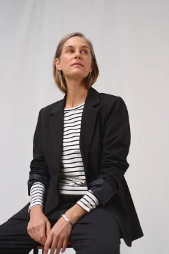 Clearance Kaffe KAsakura Blazer, , 38 Black Deep