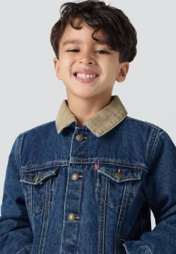 Levi's Kids Quilted Lined Trucker Denimjakke, , 6 år*Børn Overtøj