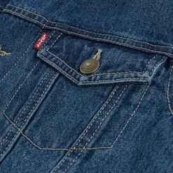 Levi's Kids Quilted Lined Trucker Denimjakke, , 6 år*Børn Overtøj