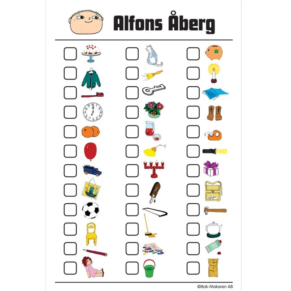 Alfons Åberg Kig & Husk Spil*Børn Spil & Puslespil
