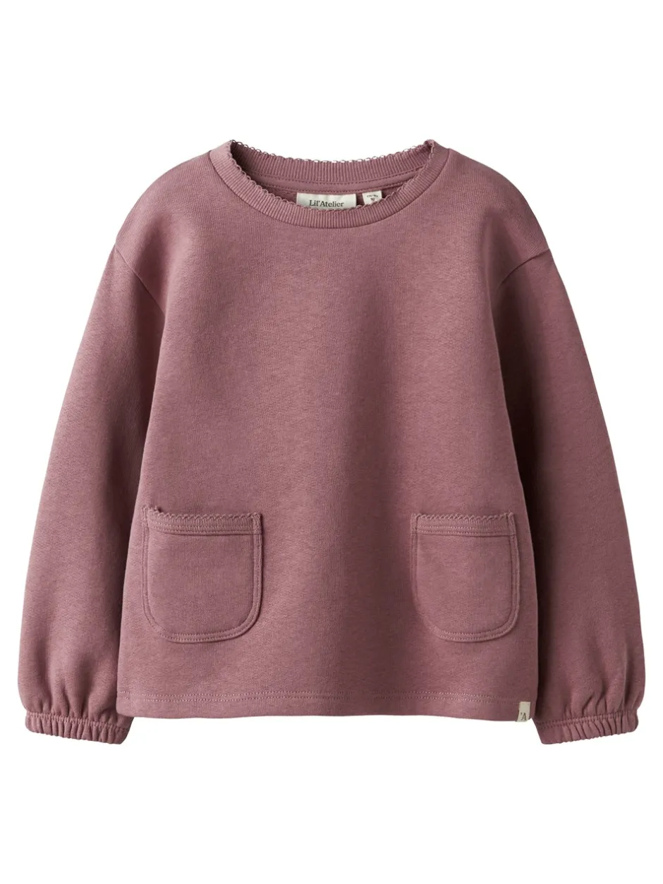 Discount Lil' Atelier Kilano Loose Sweatshirt, , 92 cm Nostalgia Rose