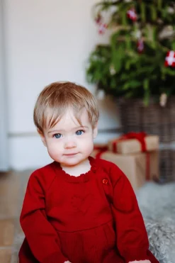 Hust & Claire Klara Kjole, , 92 cm Teaberry