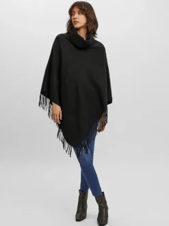 Online Vero Moda Kleo Poncho, Black