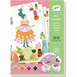 Djeco Kreative Stempler, Blomster Piger*Børn Kreativ Leg