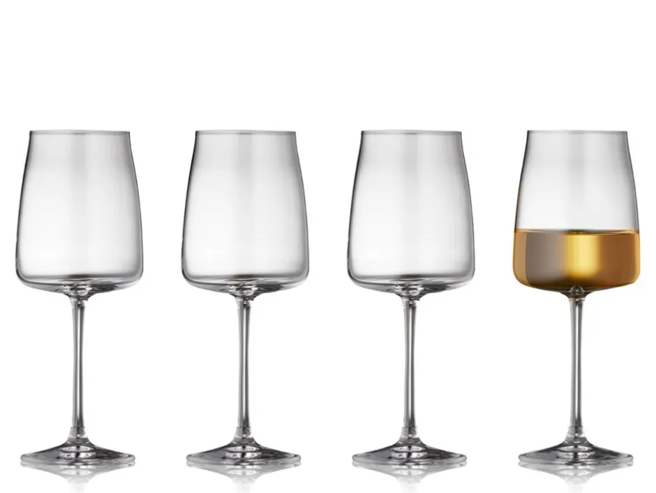 Lyngby Glas Krystal Zero 4-pak Hvidvinsglas, , 43 cl* Glas