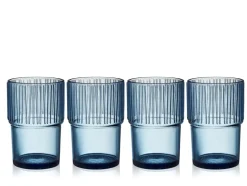Outlet Bitz Kusintha 4-pak Cafeglas, , 38 cl Blue