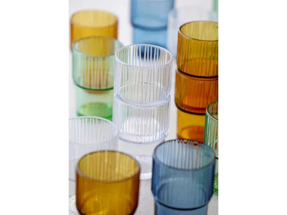 Bitz Kusintha 4-pak Cafeglas, Grøn, 38 cl* Glas