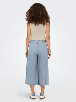Online ONLY La Brea Lange Denimshorts, , S Light Blue Denim