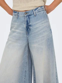 Online ONLY La Brea Lange Denimshorts, , S Light Blue Denim