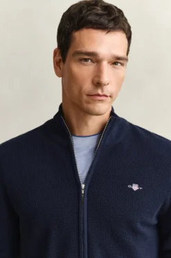 Best GANT Langærmet Cardigan, , 3XL Evening Blue
